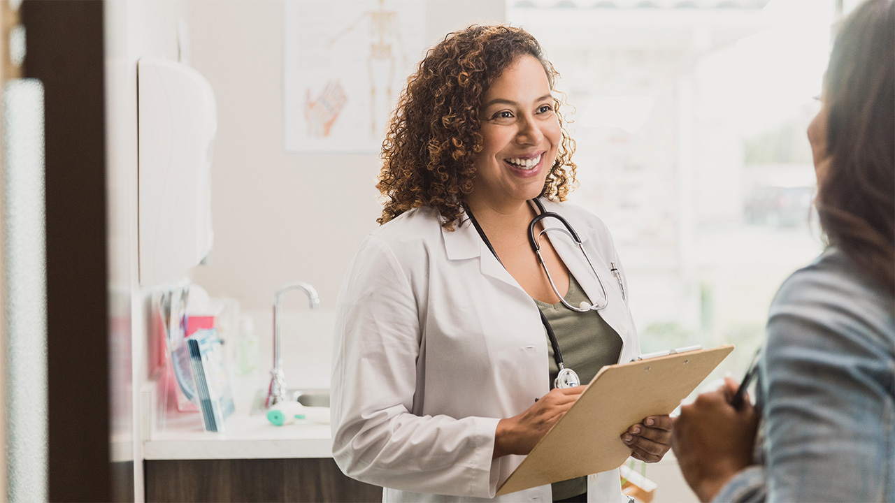 smiling medical professional